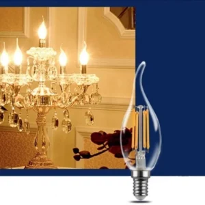 Cata 7W Şeffah Led Filament Kıvrık Buji Ampul CT-4064 Günışığı