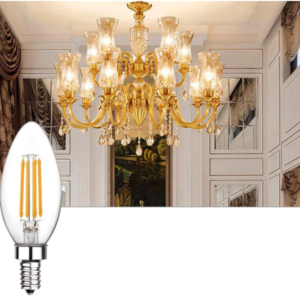 Cata 4W Flamanlı Şeffaf Led Buji Ampul CT-4066 Günışığı E14